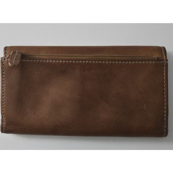Fossil Women's Soft Leather Brown Large Bifold Snap Shut Wallet - Picture 3 of 10
